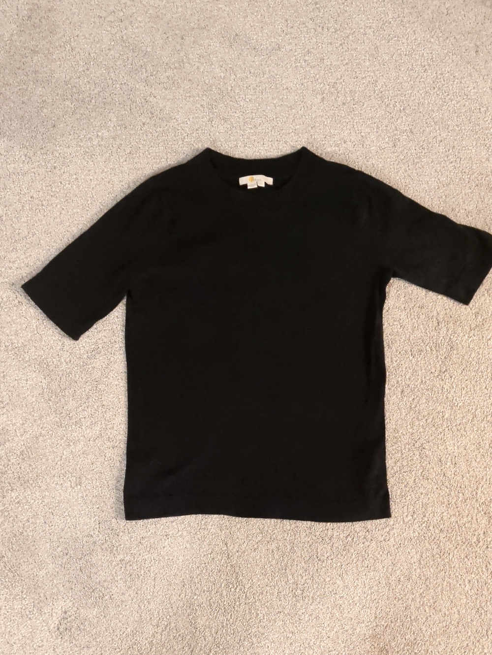 Boden Women's Black Short Sleeve Sweater